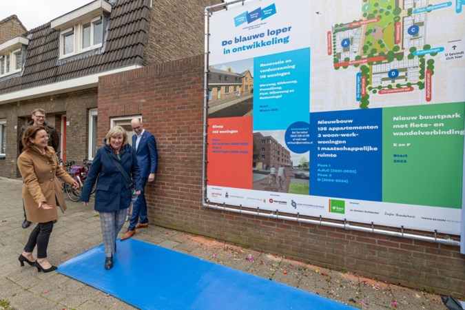 Blauwe Loper Maastricht is voor de bouwstart letterlijk uitgerold