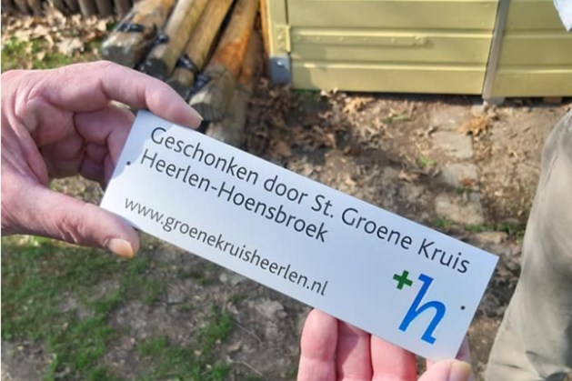 Vrijwilligers Ridder Hoen Park Hoensbroek blij met steun van Groene Kruis 