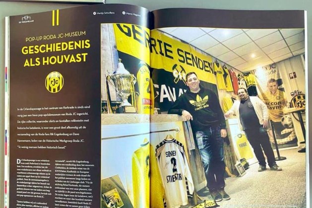 Pop-up clubmuseum Roda JC met artikel in magazine De Staantribune 
