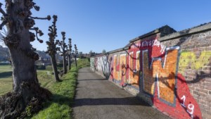 Ophef over ‘spuuglelijke’ graffiti op monumentale stadswallen van vestingstad Sittard