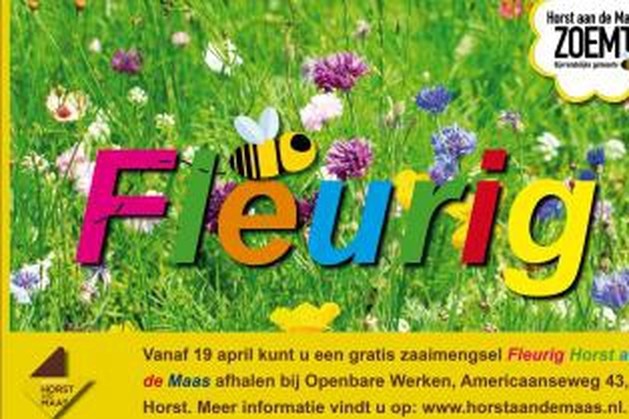 Gemeente Horst deelt zakjes bloemenzaad uit aan inwoners