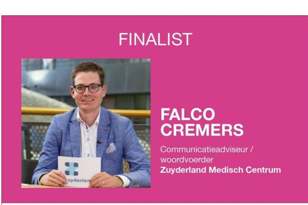 Falco Cremers finalist in nationale verkiezing CommunicatieTalent 