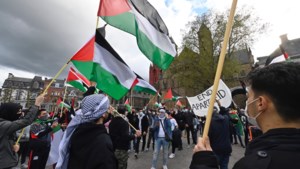 Steunbetuiging aan Palestina op Vrijthof in Maastricht