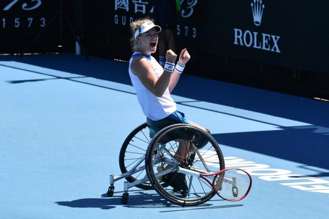 Rolstoeltennisster Diede de Groot: ‘Gaaf om met een shoot in de Vogue te staan’