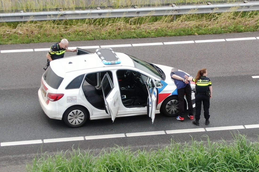Twee aanhoudingen na ongeval op A2.