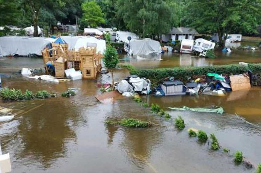 Campsite in the Ardennes completely swept away: ‘There are even…