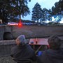 Frisse wind maar geen regen tijdens filmvoorstelling op de kasteelplaats van Geijsteren