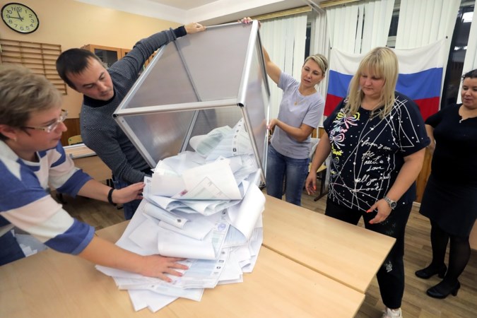 Partij van Vladimir Poetin aan kop na eerste resultaten parlementsverkiezingen Rusland