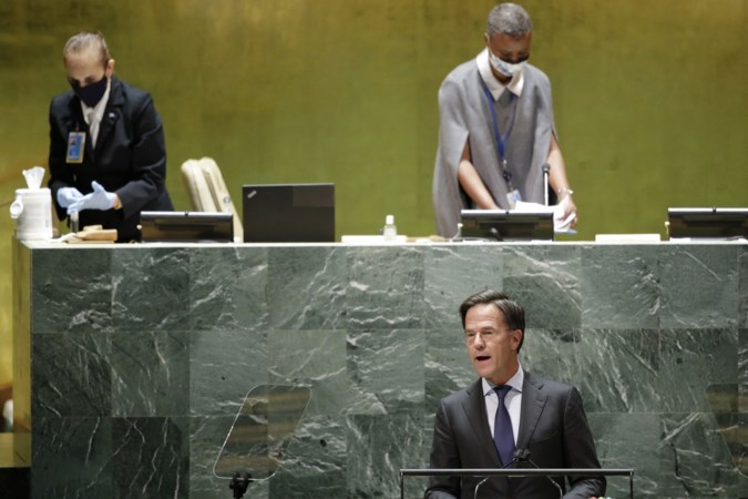 Rutte in toespraak bij VN over corona: ‘Niemand veilig tot iedereen veilig is’