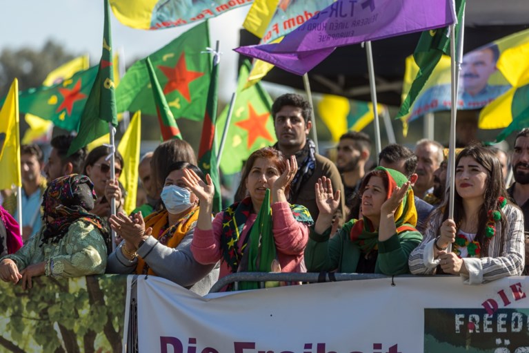 Video: Duizenden Koerden bijeen op demonstratie in Landgraaf 