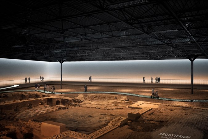 Zo komt het nieuwe Romeins Museum van Heerlen eruit te zien: klassiek pand rondom badhuis naast modern museumgebouw