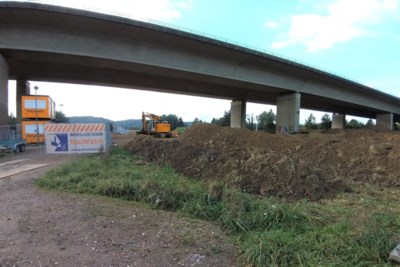 Nieuwe regenwaterbuffer onder viaduct A79 tussen Valkenburg en Houthem