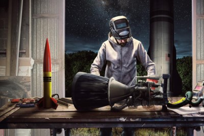 Serie: Ruimtegekken knutselen aan raketten om zichzelf de ruimte in te schieten