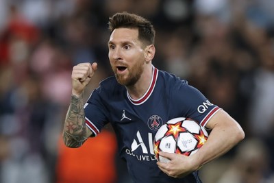 Messi redt Paris SG met twee treffers tegen Leipzig 