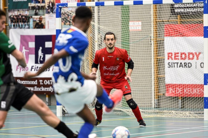 Hongaarse doelman van Tigers Roermond kent geen angst voor ballen die van dichtbij worden afgevuurd