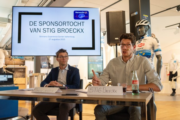 Wielrenner Stig Broeckx haalt met crowdfundacties 29.000 euro op voor Stichting Hersenstrijd van MUMC Maastricht