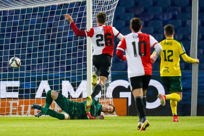 Fortuna moet liefst vijf tegentreffers slikken tegen Feyenoord