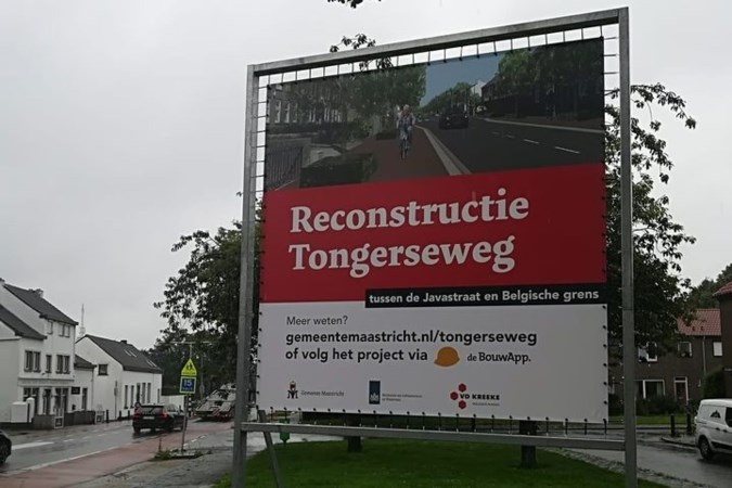 Reconstructie Tongerseweg Maastricht gaat deadline niet halen