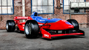 Formule 1-bolide Jos Verstappen in de verkoop