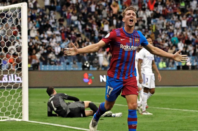 Luuk de Jong scoort voor derde keer op rij, maar dat helpt FC Barcelona niet in finale Spaanse Supercup