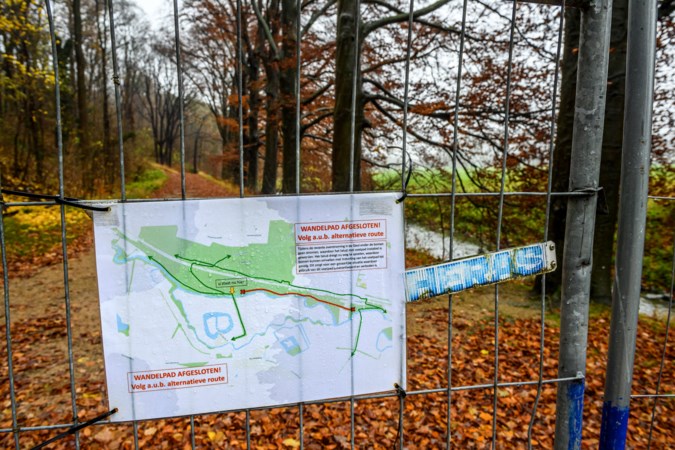 Weggespoeld voetpad tussen Valkenburg en Schin op Geul wordt hersteld