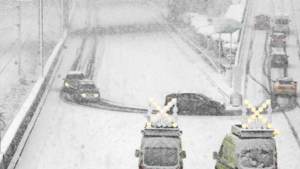 Duizenden automobilisten van Griekse snelweg gered na sneeuwstorm