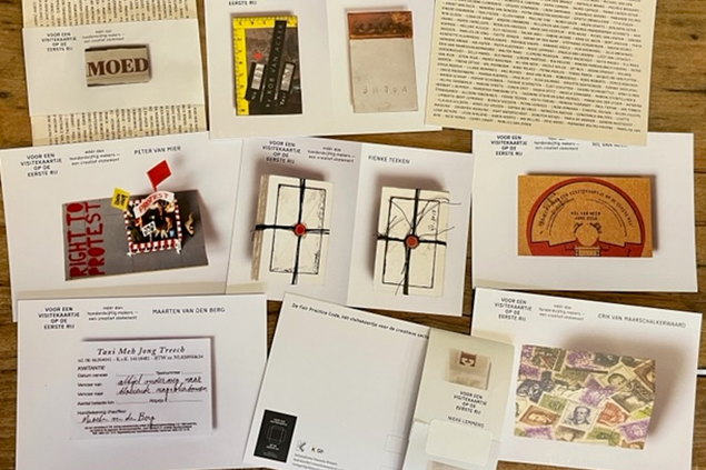 Expositie visitekaartjes voor een eerlijke beloning van kunstenaars te zien in Lumière