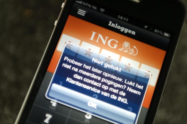 ING kampte met storing bij internetbankieren en app