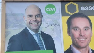 Weer verkiezingsborden CDA’er Rudy Tegels vernield 