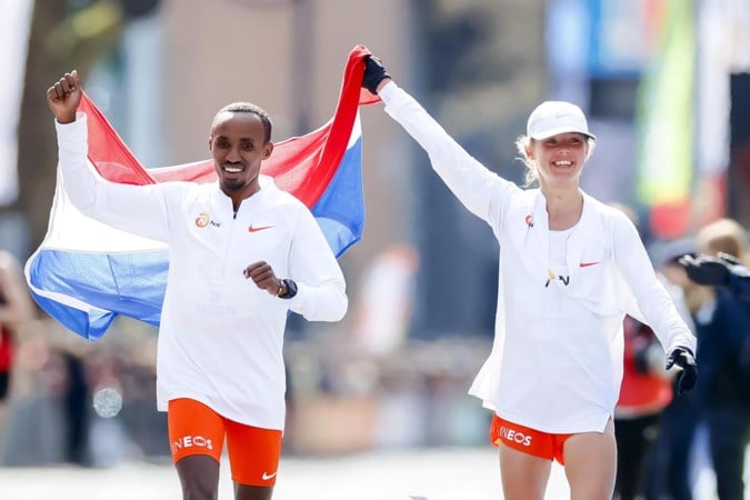 Nageeye en Brinkman: oranje vooraan op de marathon
