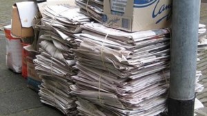 Geen inzameling oud papier aan huis meer in Sint Odiliënberg