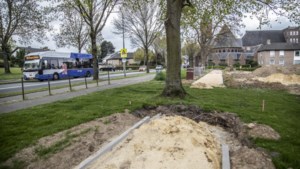 Bizar tafereel in Sittard: nieuw fietspad verrijst pal naast bestaand fietspad, maar boom staat in de weg