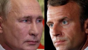 TERUGLEZEN| Poetin tegen Macron: Westen moet ophouden met wapenleveranties