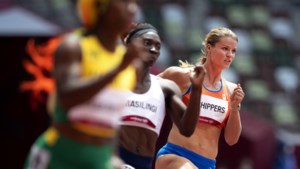 Atlete Schippers op 100 meter bij FBK Games in Hengelo