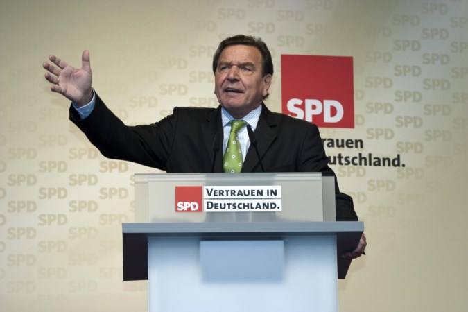 Ex-kanselier Gerhard Schröder persona non grata vanwege ’Poetin-lobby’