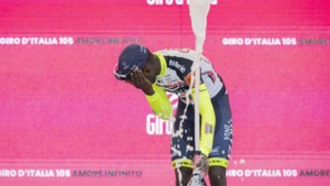 Girmay mag na kurkincident in Giro weer trainen