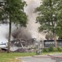 Video: Grote brand in garagebedrijf in Geleen, rookwolken van verre te zien