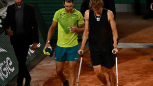 Drama op Roland Garros: Zverev moet opgeven in halve finale tegen Nadal na zware blessure